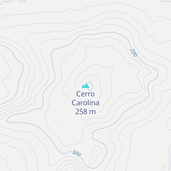 Map of Cerro Carolina