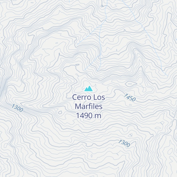 Map of Cerro Los Marfiles