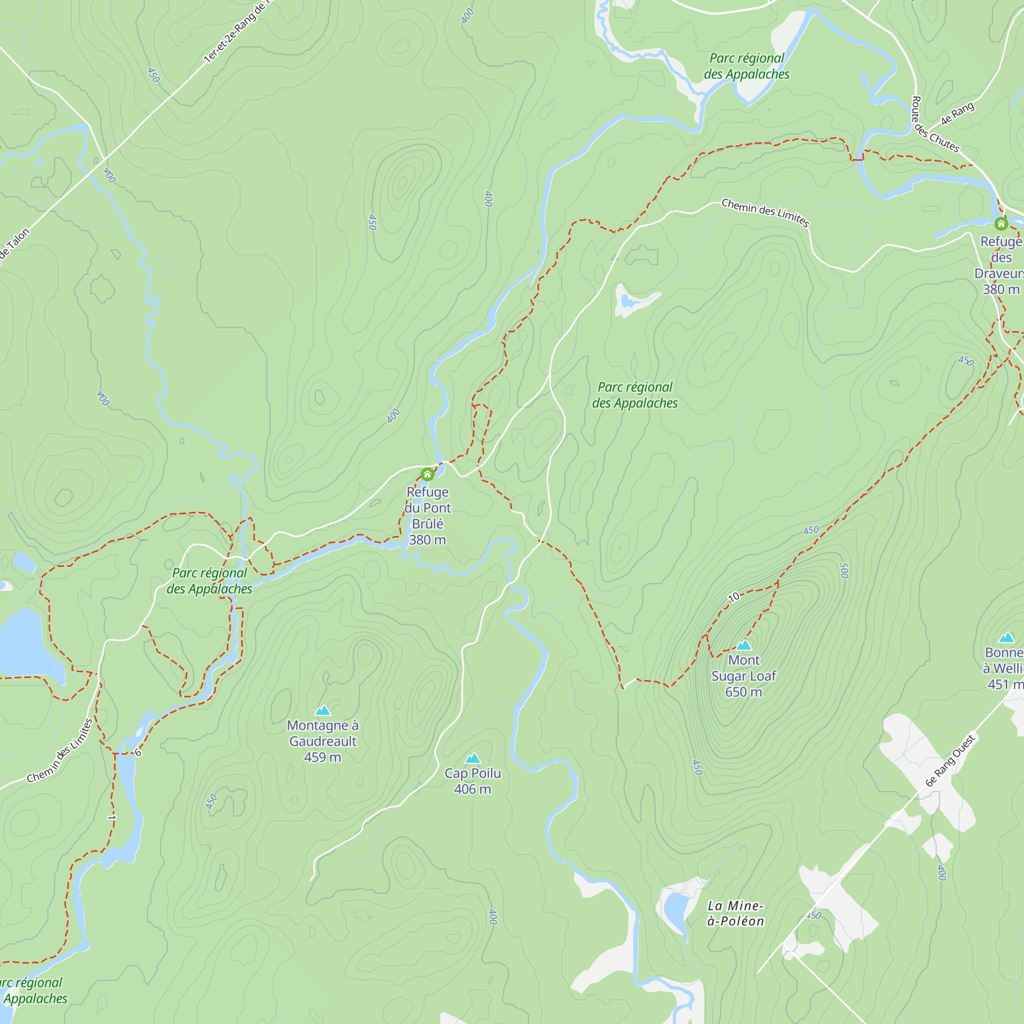 Refuge des Pins map