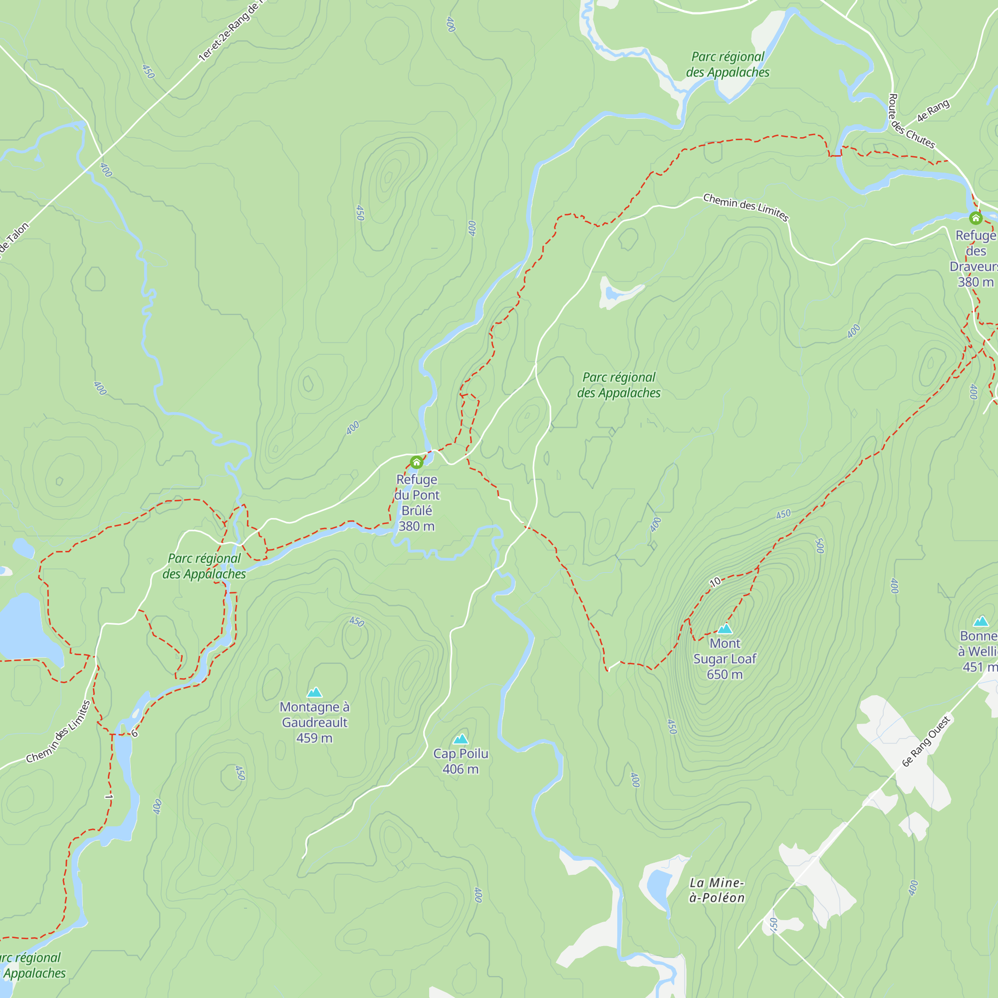 Refuge des Pins map