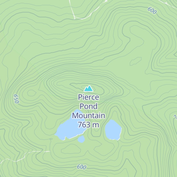 Map of Pierce Pond Mountain