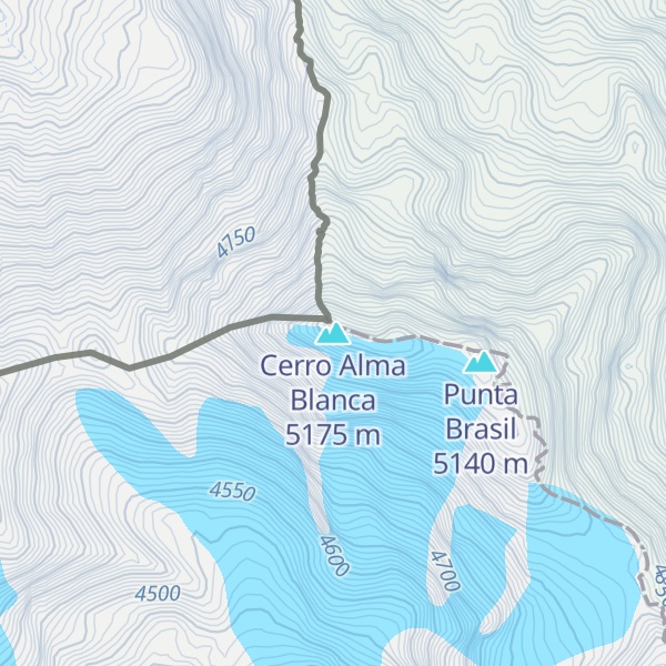 Map of Cerro Alma Blanca
