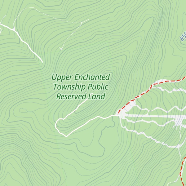 Map of Coburn Mountain