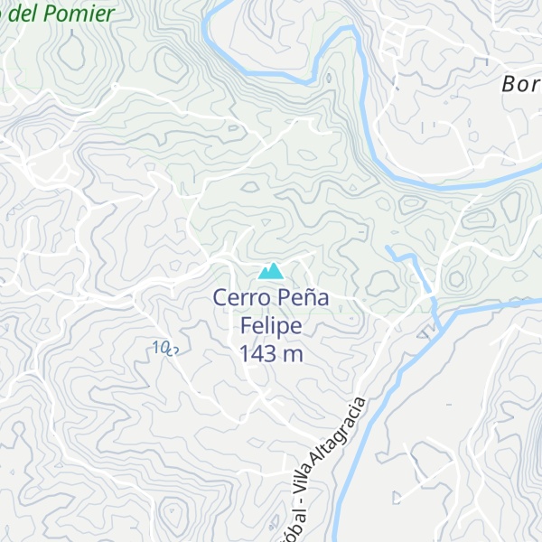 Map of Cerro Peña Felipe