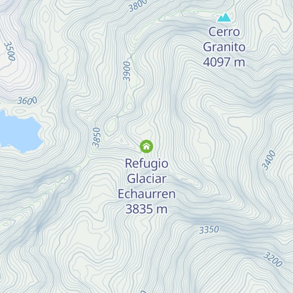 Map of Refugio Glaciar Echaurren