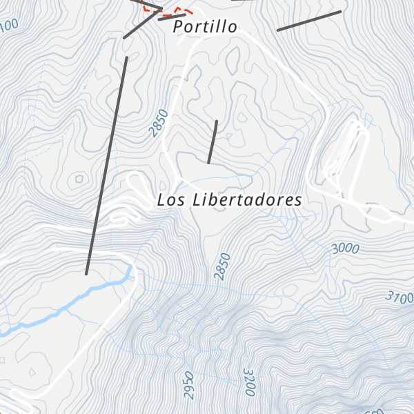 Map of Refugio Escuela de Alta Montaña - Ejercito de Chile