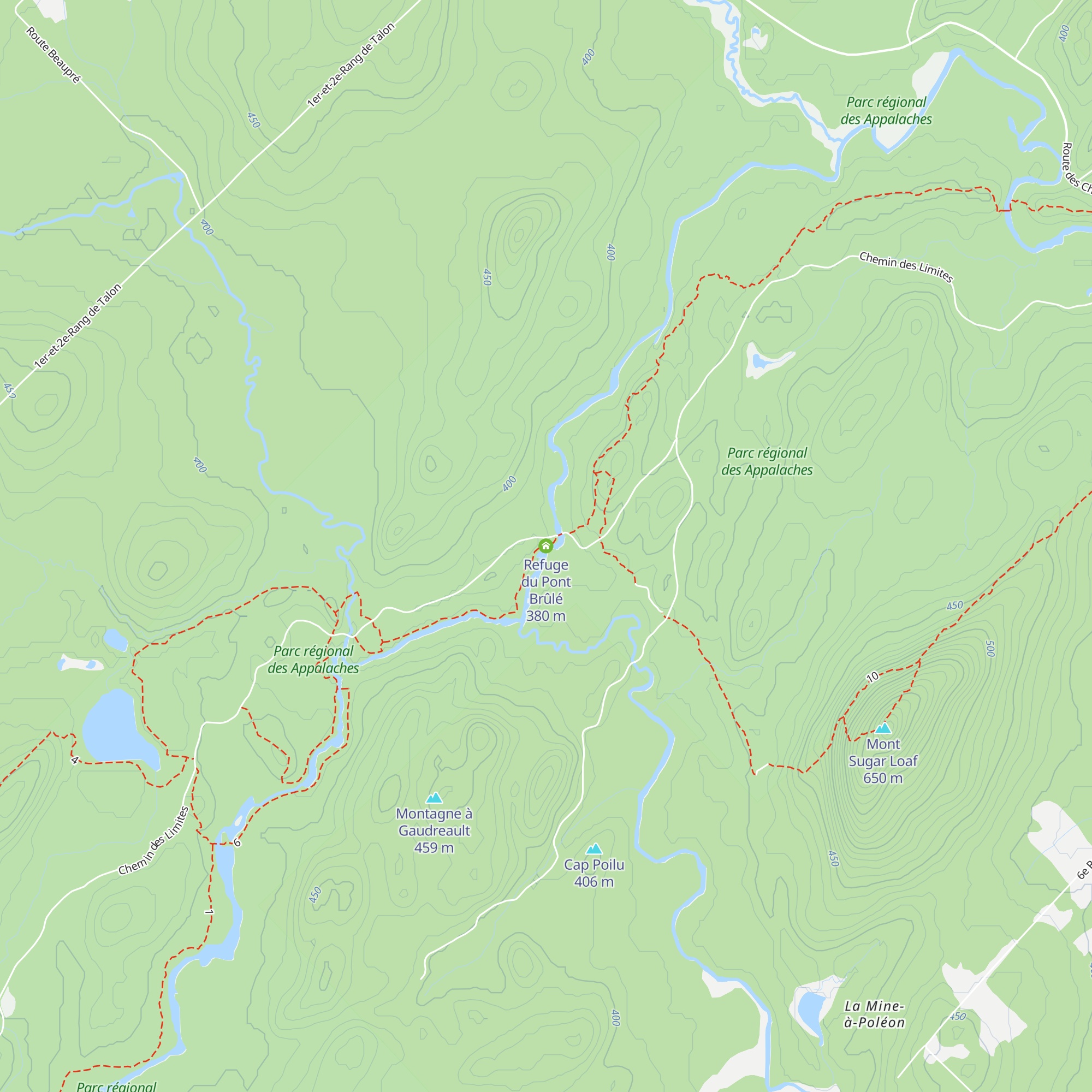 Refuge du Pont Brûlé map
