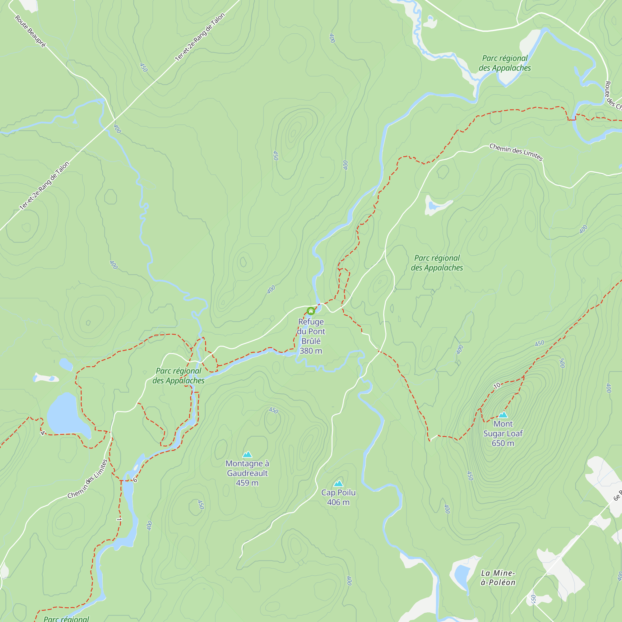 Refuge du Pont Brûlé map