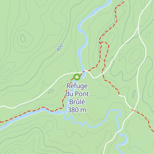Map of Refuge du Pont Brûlé