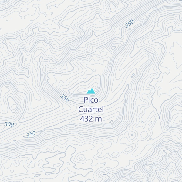 Map of Pico Cuartel