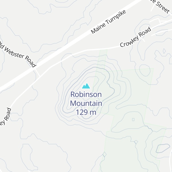 Map of Robinson Mountain