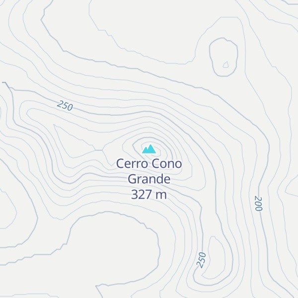 Map of Cerro Cono Grande