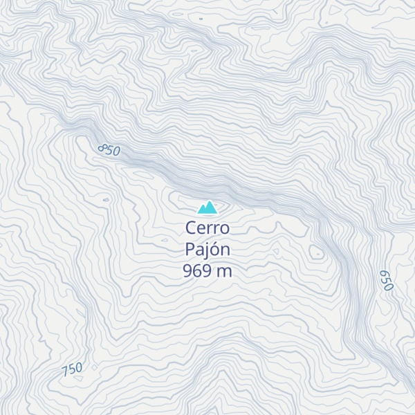 Map of Cerro Pajón