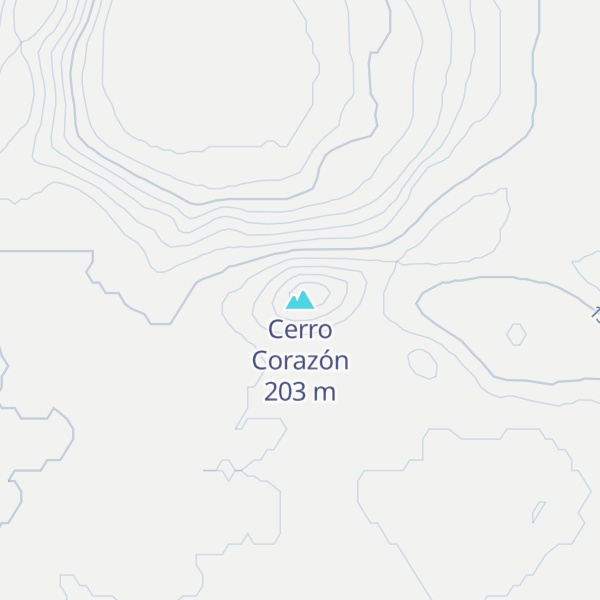 Map of Cerro Corazón