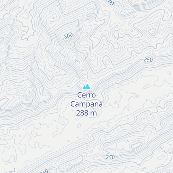 Map of Cerro Campana