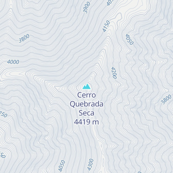 Map of Cerro Quebrada Seca