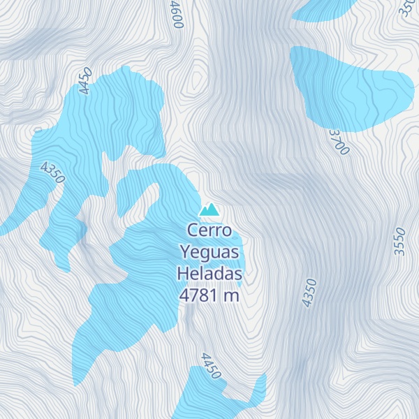 Map of Cerro Yeguas Heladas