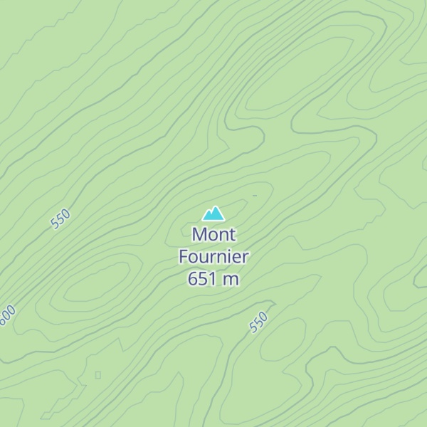 Map of Mont Fournier