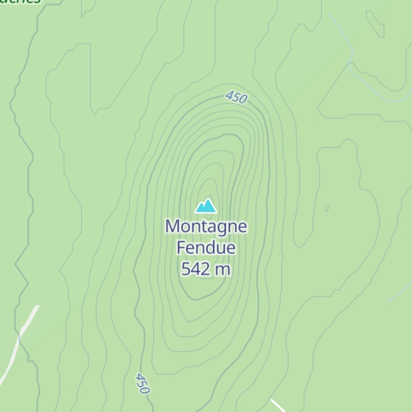 Map of Montagne Fendue