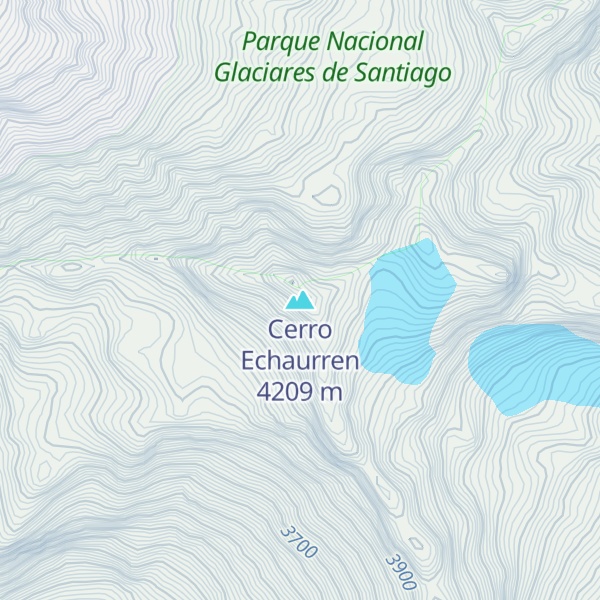 Map of Cerro Echaurren