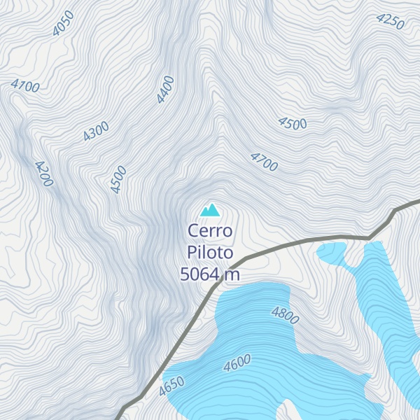 Map of Cerro Piloto