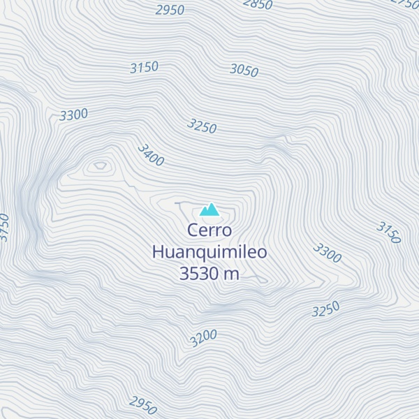 Map of Cerro Huanquimileo