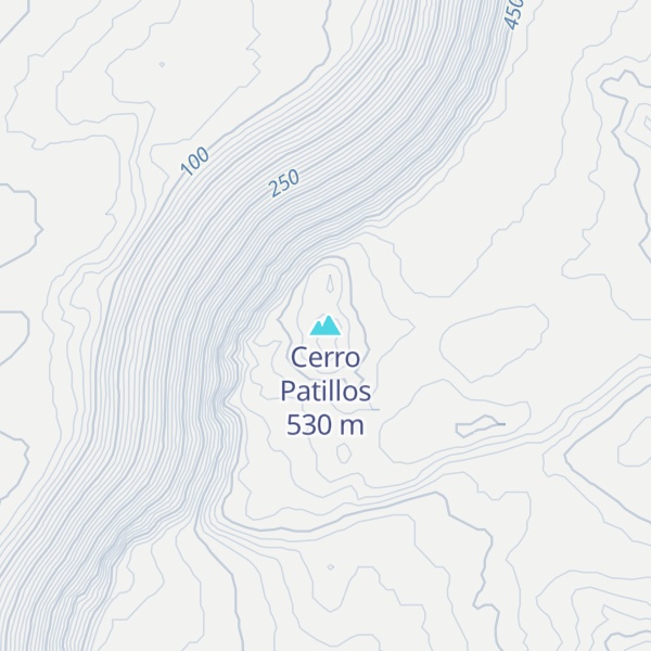 Map of Cerro Patillos