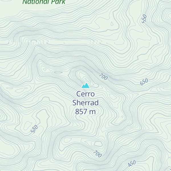 Map of Cerro Sherrad
