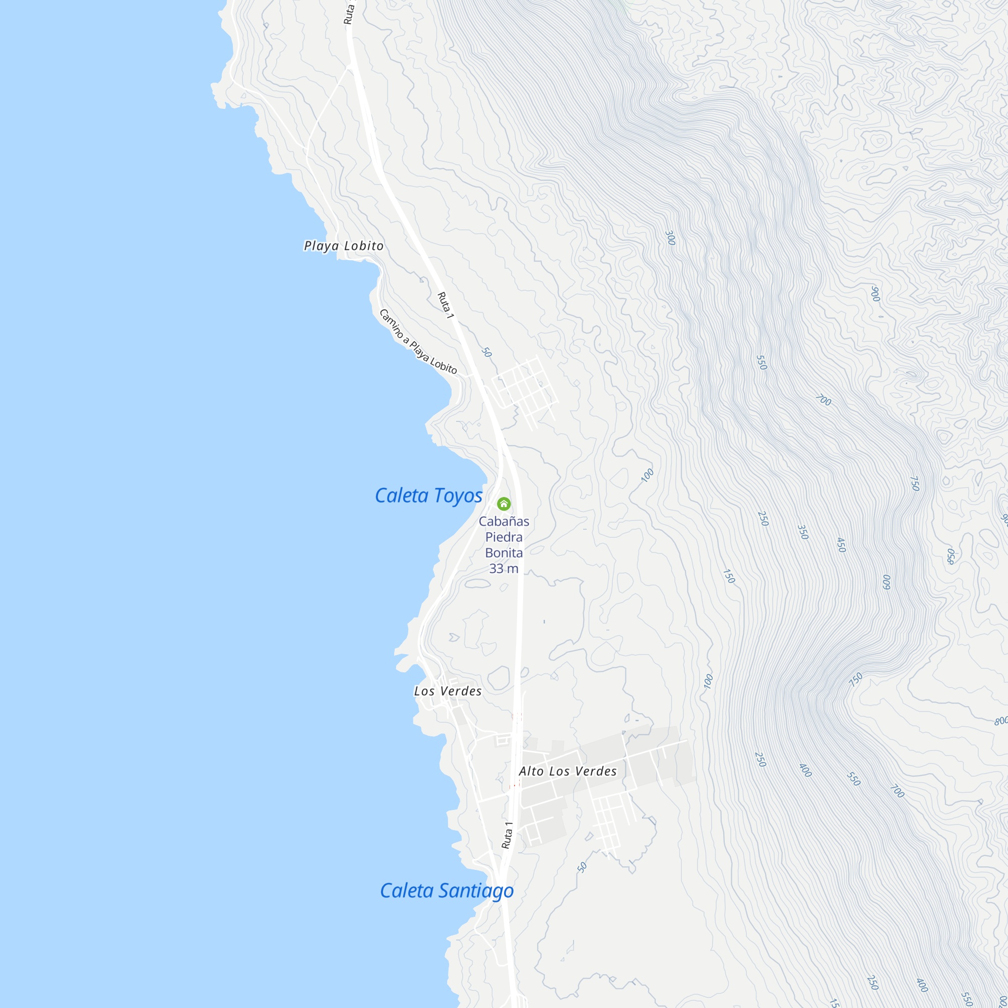 Cabañas Piedra Bonita map