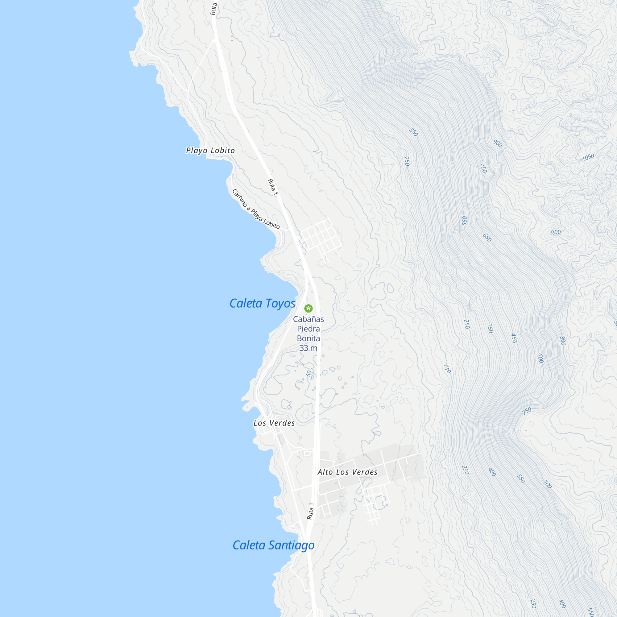 Cabañas Piedra Bonita map