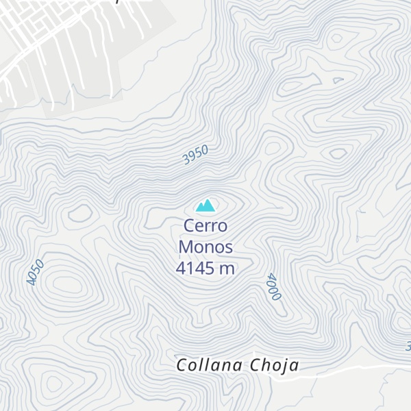 Map of Cerro Monos