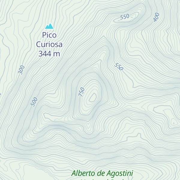 Map of Cerro Curioso