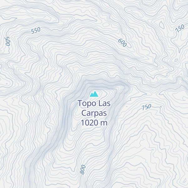 Map of Topo Las Carpas
