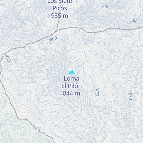Map of Loma El Pilón
