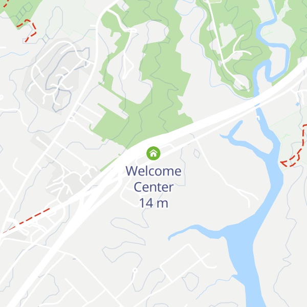 Map of Welcome Center
