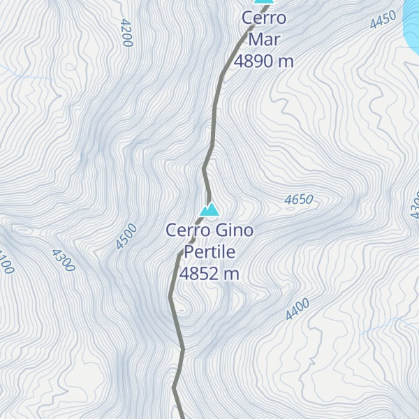 Map of Cerro Gino Pertile