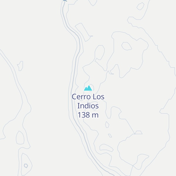 Map of Cerro Los Indios