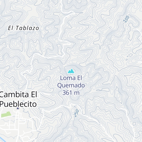 Map of Loma El Quemado