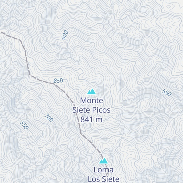 Map of Monte Siete Picos