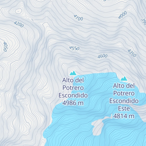 Map of Alto del Potrero Escondido