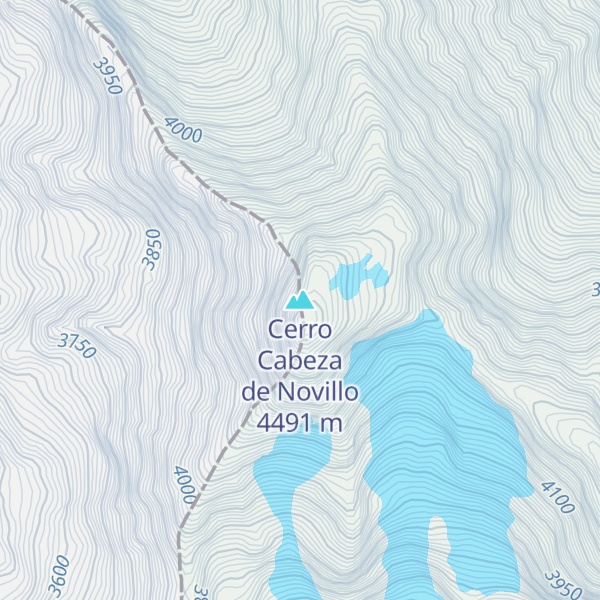 Map of Cerro Cabeza de Novillo