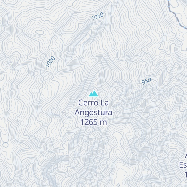 Map of Cerro La Angostura