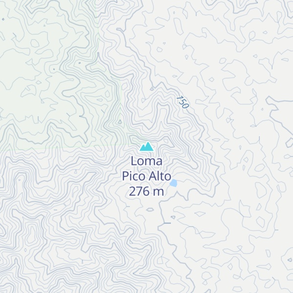 Map of Loma Pico Alto
