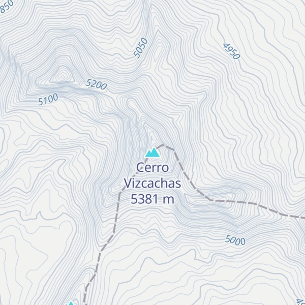 Map of Cerro Vizcachas