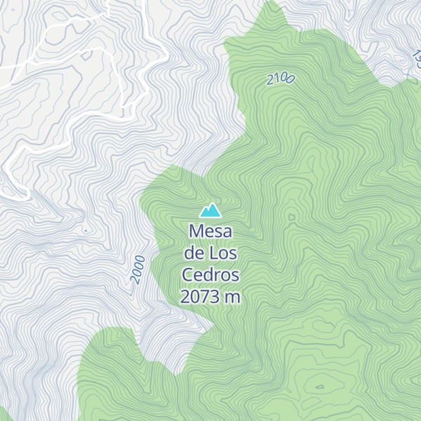 Map of Mesa de Los Cedros