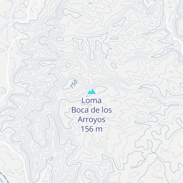 Map of Loma Boca de los Arroyos
