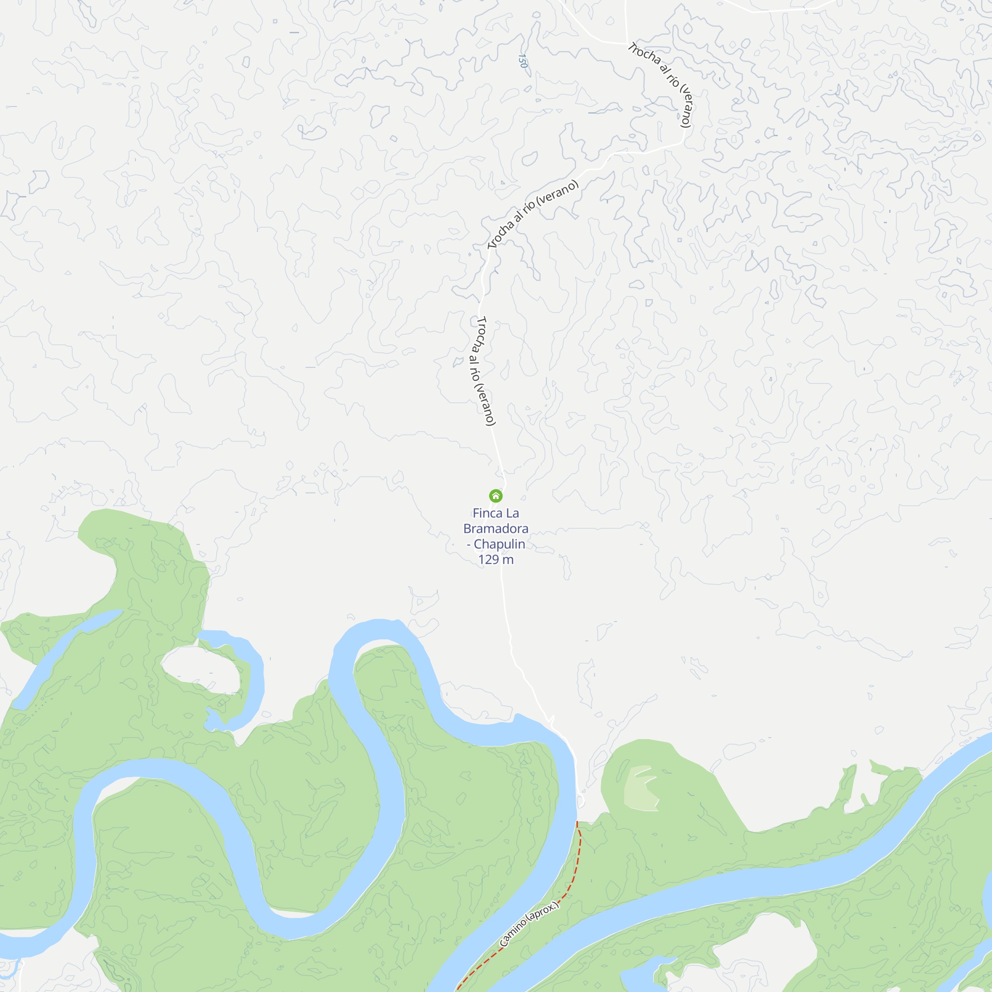 Finca La Bramadora - Chapulin map