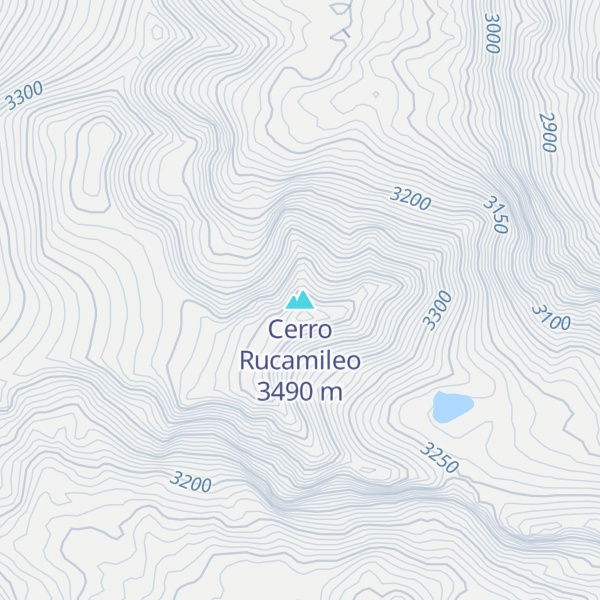 Map of Cerro Rucamileo
