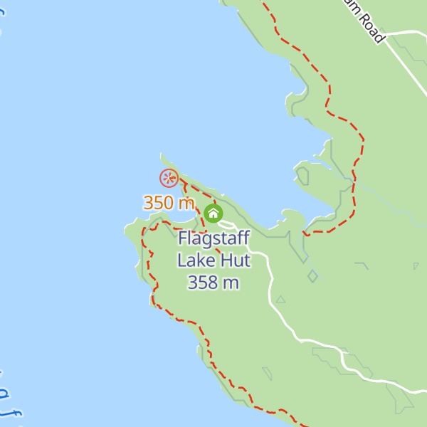 Map of Flagstaff Lake Hut