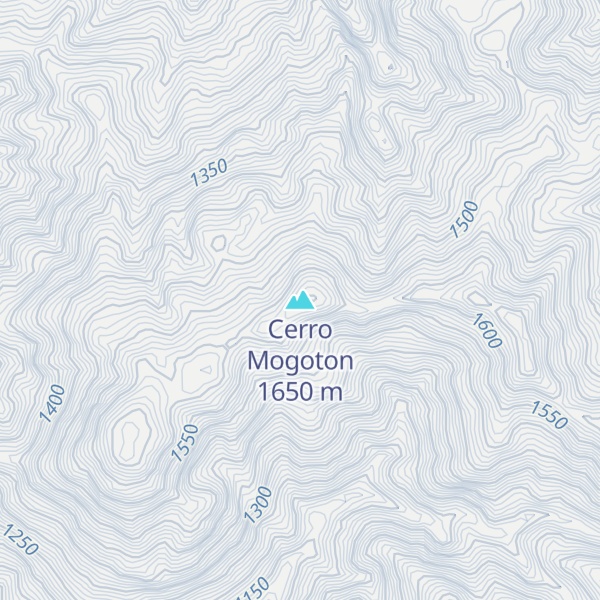 Map of Cerro Mogoton